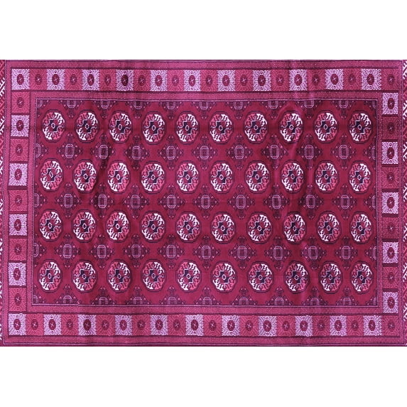 Ahgly Company Indoor Rectangle Persian Purple Traditional Area Rugs, 5' x 7'