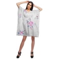 thumbnail image 2 of Moomaya Robe Courte de Caftan de Plage, Robe de Couverture Imprimée, Kaftan pour Femmes, Tenue de Plage, Couverture, 2 of 4