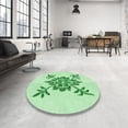 thumbnail image 4 of Ahgly Company Machine Washable Indoor Rectangle Transitional Mint Green Area Rugs, 2' x 4', 4 of 7
