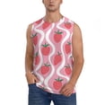thumbnail image 3 of Uemuo Strawberries Pattern Men's Sleeveless T-Shirt,Muscle Athletic Tank Top, Moisture-wicking Quick-dry Breathable Classic Tee Top for Gym Run Outdoor Sports-X-Large, 3 of 8