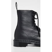 DR MARTENS Mens Black Back Pull-Tab Padded 1460 Pascal Round Toe Block Heel Lace-Up Leather Combat Boots 8