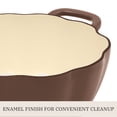 thumbnail image 6 of The Pioneer Woman 3.5-Quart Pumpkin Enameled Cast Iron Dutch Oven, Brown, 6 of 14