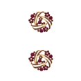 thumbnail image 1 of Guardurnaity Broches Alfileres Broche de pecho brillante Aleación de zinc con cristal Estilo de flor vintage Regalos para mujeres Accesorio de cristal morado 2Conjunto, 1 of 6