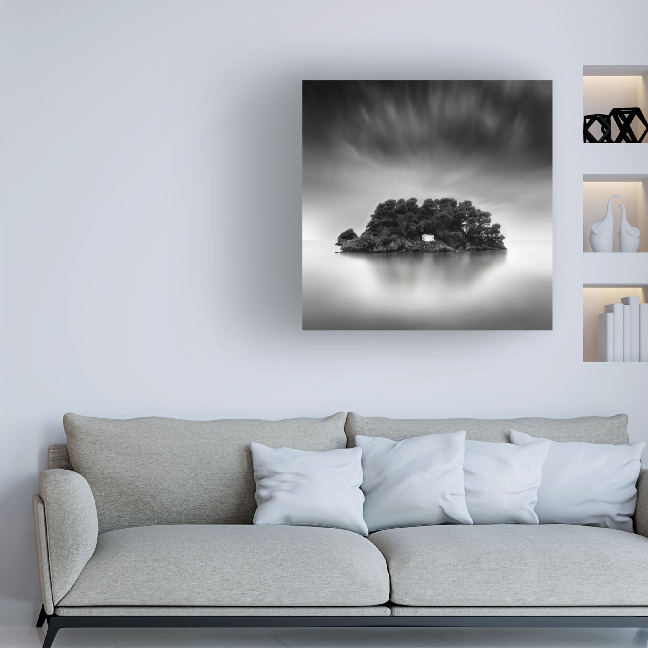 Canvas Wall Art - George Digalakis 'Madonnas Chapel 02' Wall Art for Living Room, Bedroom, or Office D?cor by Trademark Fine Art - 18 x 18 Inches