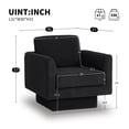 thumbnail image 2 of MAYEERTY 360° Swivel Teddy Sherpa Accent Chairs, 30" Round Armchair with Thick Padded Seat – Ideal for Living Room, Nursery, or Bedroom, 2 of 8