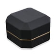 thumbnail image 2 of AVESON Caja de Anillo de Lujo, Caja de Anillo de Boda Cuadrada de Terciopelo Caja de Regalo de joyería con luz LED para Propuesta de Compromiso de Boda, Negro, 2 of 5