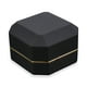 thumbnail image 2 of AVESON Caja de Anillo de Lujo, Caja de Anillo de Boda Cuadrada de Terciopelo Caja de Regalo de joyería con luz LED para Propuesta de Compromiso de Boda, Negro, 2 of 5