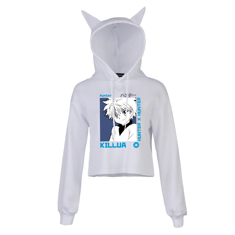 long sleeve cropped hoodie