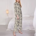 thumbnail image 3 of Pofeuu Compass And Mountains In Bicycle Wheels Print Womens Pajamas Set Long Sleeve Sleepwear Button Down Nightwear Soft Pj Lounge Sets Button Down Pajamas Women-XX-Large, 3 of 7