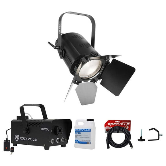 Chauvet DJ EVE F-50Z LED DMX Warm White D-Fi Spot Light Fog Machine Cable Clamp