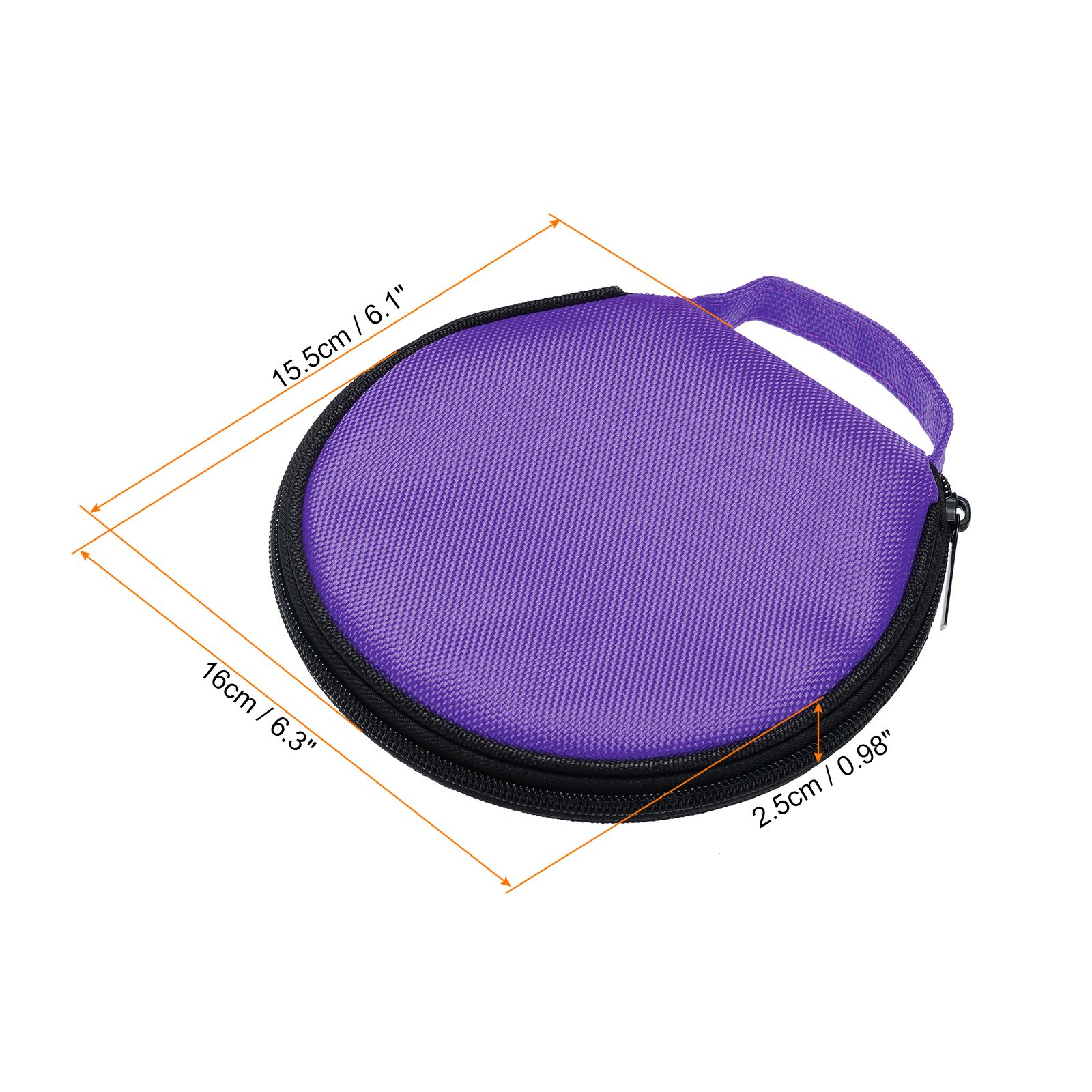 Unique Bargains Waterproof Portable Tote Disk Record Storage Organizer Purple