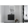 thumbnail image 6 of Amazon 24" Black Wood Floating Vanity with Black Top and Black Trim, 6 of 10