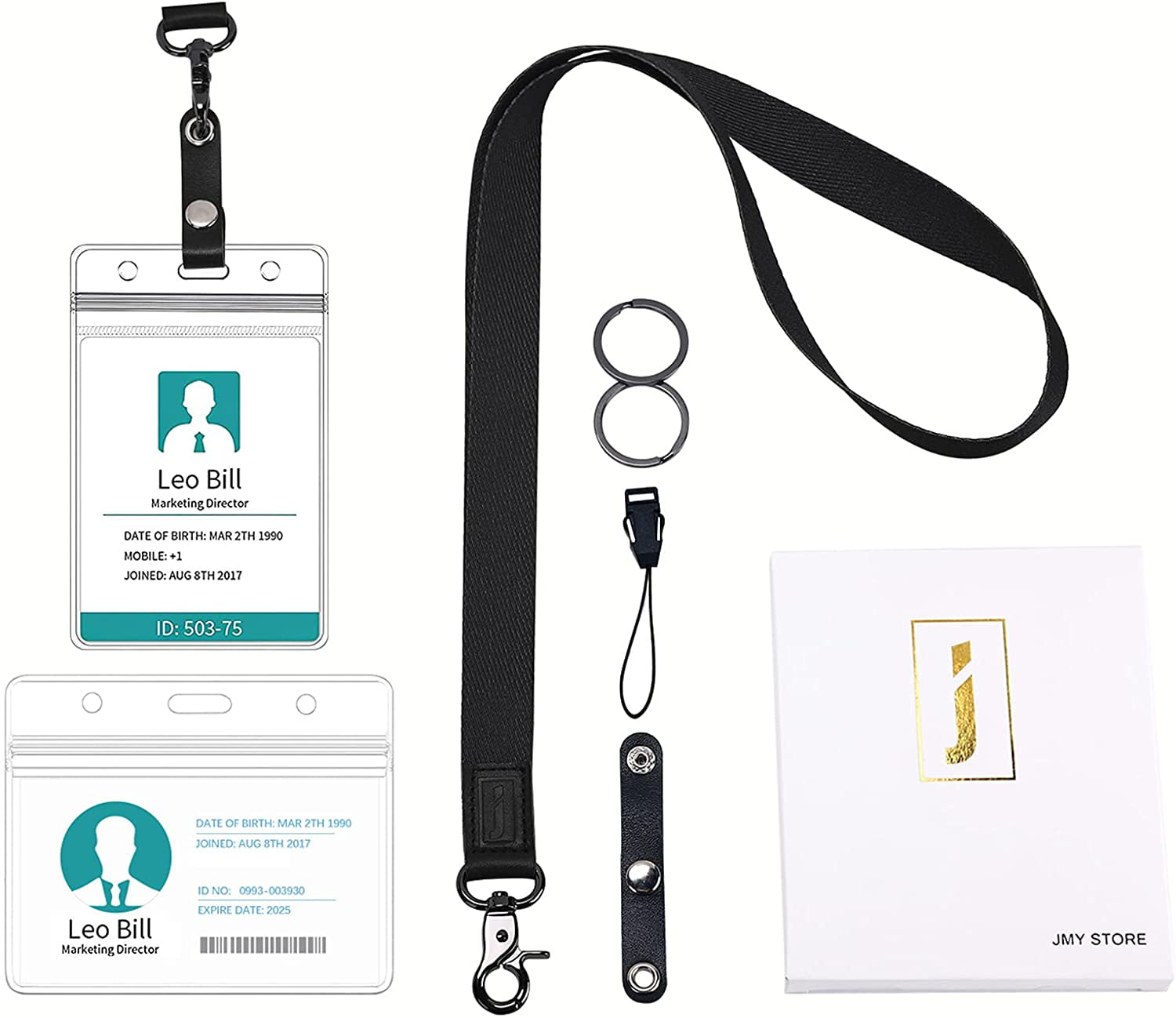Neck Lanyard Key Chain，Keychain for Women and Men，ID Badge lanyard，Key Chain Holder Lanyard for Key Chain 