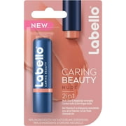 Labello Caring Beauty Beige Color 1 x 5.5ml Lip Stick in Soft Beige for 24H Lip Hydration