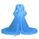 thumbnail image 1 of Gibobby Conjunto de lencería de encaje Día de San Valentín Día de San Valentín mujer Sexy tul lencería larga camisón Albornoz ropa de dormir nupcial Lencería de encaje Dí(Azul, Talla única), 1 of 5