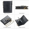 thumbnail image 2 of Cartera antimagnética de piel ecológica con cadena para hombre, 2 of 5