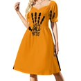 thumbnail image 2 of Vestido holgado de manga corta para mujer, vestido de verano para mujer, vestido de moda para mujer, día naranja de educación indígena, cada niño importa, 2 of 8