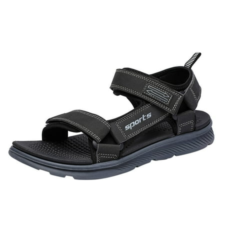 XDDST Shoes for Men Flat Sandals Fashion and Comfort Soft Bottom Beach Sandals Soft Sandals