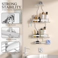 thumbnail image 3 of VANCORE Hanging Shower Caddy, Rustproof Shower Shelf Racks over Shower Head with Hooks, 3 of 7