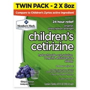 M.M Children's Cetirizine Allergy Relief Oral Solution, Sugar-Free Grape Flavor (8 oz., 2 pk.)