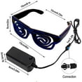 thumbnail image 6 of LINLIN LED Light Up Glasses, Neon Glasses LED Spiral Light Glasses Adjustable Flash Glasses with Wired Control Battery Case for Halloween Christmas Party, 6 of 6
