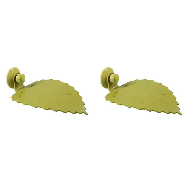 2pcs Plate-Forme d'Escalade de Réservoir de Tortue Plate-Forme en Forme de Feuille de Tortue Créative (Taille S)