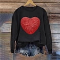 thumbnail image 1 of Meichang Sweatshirts Mignons pour Femmes, Sweatshirt de la Saint-Valentin, Sweatshirt Graphique Drôle d'Amour, Manches Longues, Col Rond, Décontracté, Vacances, 1 of 4