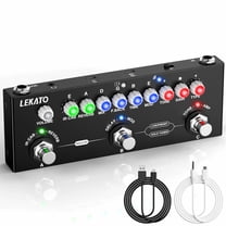 LEKATO Multi Effects Guitar Pedal with IR Loading 9 AMP Models Delay Reverb Distortion Overdrive Rechargable Electric Guitar Effects Multi Pedal Support Recording Bluetooth 5.0