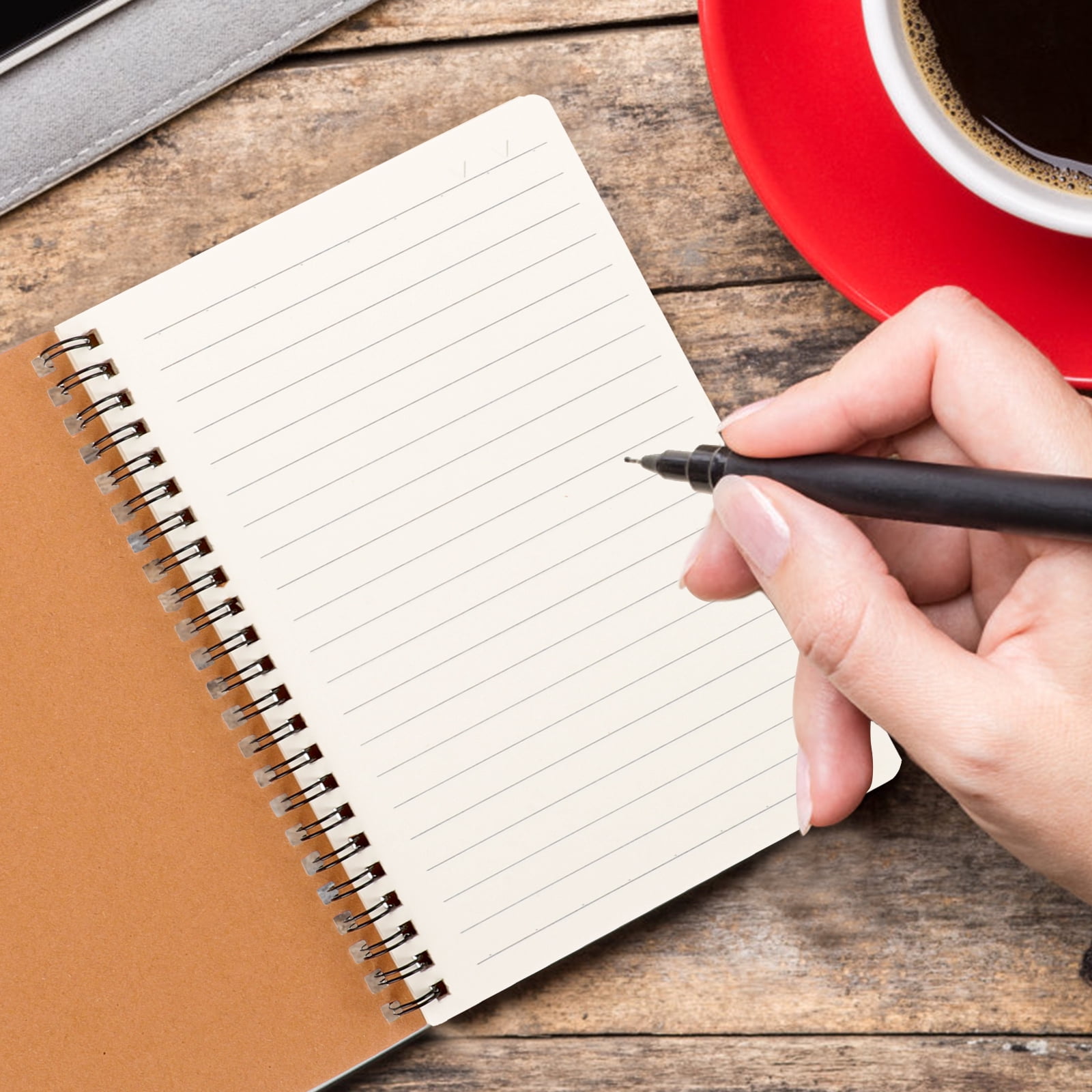 10 Pcs A5 Diary Notebook Spiral Notepad Pocket Blank Travel Office