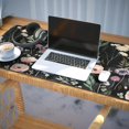 thumbnail image 3 of Long Mouse Pads for Desk,Pioneer Flower Floral Print Pattern Desk Mats on Top Of Desks, Desk Mouse Pad Extra Large with 3mm Non-Slip Base and Stitched Edge for Gaming,Office,Work,Home 35.4"x15.7", 3 of 6