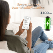 Bigme HiBreakS E-Paper Smartphone, 5.84-Inch Android 14 Mobile Phone, 6GB+128GB, Octa-Core Processor, 3300mAh Battery, Dual Camera, 4G Connectivity, White (Black & White)
