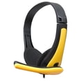 thumbnail image 2 of Auricures con cable Cable de sonido de 3,m Estéreo ligero Cable de 1, Música Auricures sobre oreja para portátiles Tabletas Teléfonos Amarillo, 2 of 8