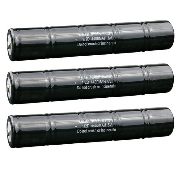 Kastar 3-Pack Ni-MH 4400mAh Battery Replacement for Streamlight 9032, Streamlight SL20, Streamlight SL20S, Streamlight SL20X, SL20X W/AC, SL20X W/DC, SL20XP LED W Steamlight SL-20XP-LED