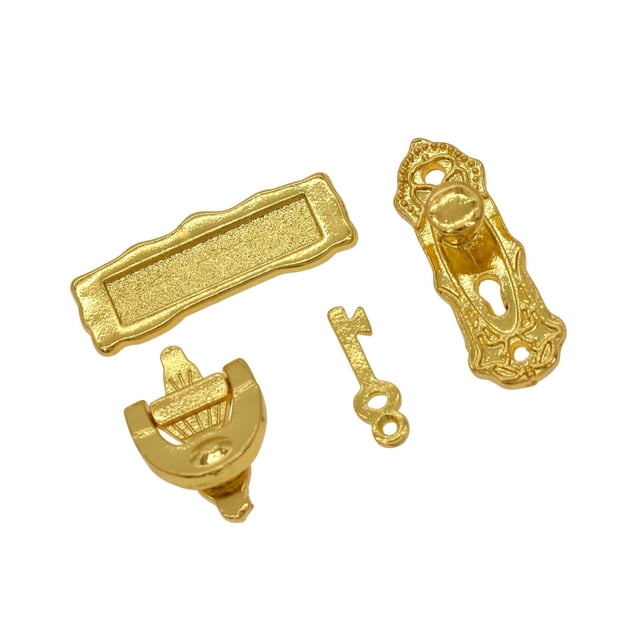 Ornement Miniature à l'Échelle 1/12 Serrures de Porte Maison de Poupée pour Décoration Intérieure