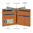 thumbnail image 6 of Men's Bifold Hipster Wallet with 13 Credit Card slots by Leatherboss, 6 of 10
