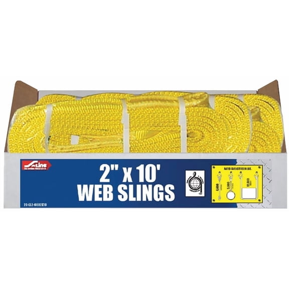 S-Line S-Line 20-EE2-9802X10 Lifting Sling 2-Ply 2-Inch by 10-Foot Tapered Eye To - SLI20EE29802X10