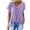 Purple, variant on cocolona Womens Summer Trendy Tops V Neck Short Sleeve Shirts Dressy Casual Pleated Loose Blouses