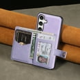 thumbnail image 2 of Allytechgroup Galaxy S23 Plus Case, Premium PU Leather 2 In 1 Wallet Phone Case for Samsung Galaxy S23 Plus with Card Holder Shockproof TPU Magnetic Cover Compatible with MagSafe & Car Mount,Purple, 2 of 7