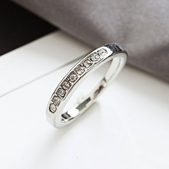 Anillos para mujer, regalos para mujer, anillo de joyería de diamantes pequeños y rotos de moda para dama