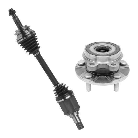 AutoShack Front Left CV Axle Shaft Wheel Hub Bearing Assembly Replacement for 2008-2015 Scion xB FWD Driver Side 5-Lug 5 HUB010200174