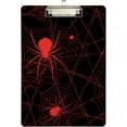 thumbnail image 1 of FMSHPON Halloween Red Spiders Web Clipboard Hardboard Wood Nursing Clip Board and Pull for Standard A4 Letter 13x9 inches, 1 of 5
