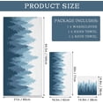 thumbnail image 2 of GZHJMY Bathroom Towels Set of 3, Include Absorbent Bath Towel, Hand Towels and Washcloths, Blue Forest Silhouette Beach Towels Set for Shower, Gym and Travel, 2 of 7