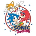 thumbnail image 2 of Men's Sonic the Hedgehog Trio Logo Graphic T-Shirt, 2 of 5