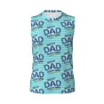 thumbnail image 6 of Lsque Best Dad Ever Print Men's Cotton Blend Sleeveless Muscle Shirts (S-3XL)- Moisture Wicking, Odor Protection, UPF 30+,X-Large, 6 of 8
