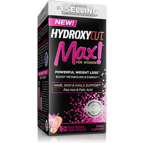 Hydroxycut Max Powerful Weight Loss Supplement For Women 60 Capsules