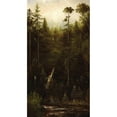 thumbnail image 2 of Norton Bush 15x24 Black Ornate Framed Double Matted Museum Art Print Titled: California Landscape (1887), 2 of 5