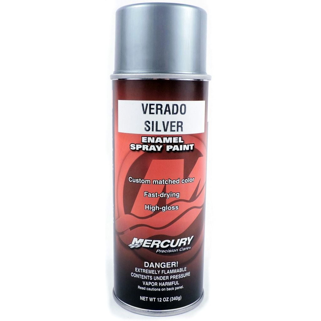 OEM Mercury Marine Verado Silver Spray Can Touch Up Paint 12 oz