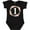 AB-Black, variant on Inktastic 1st Birthday Rose Flower Wreath Girls Girls Baby Bodysuit