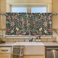 thumbnail image 2 of Yayeee Kitchen Curtains Set of 2 Light Filtering 57"x36" Over Sink Window Panels, Christmas Bows, 2 of 7