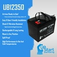 thumbnail image 2 of 5x Pack - Compatible TOPAZ BATTERIES 8413001NN Battery - Replacement UB12350 Universal Sealed Lead Acid Battery (12V, 35Ah, 35000mAh, L1 Terminal, AGM, SLA), 2 of 6